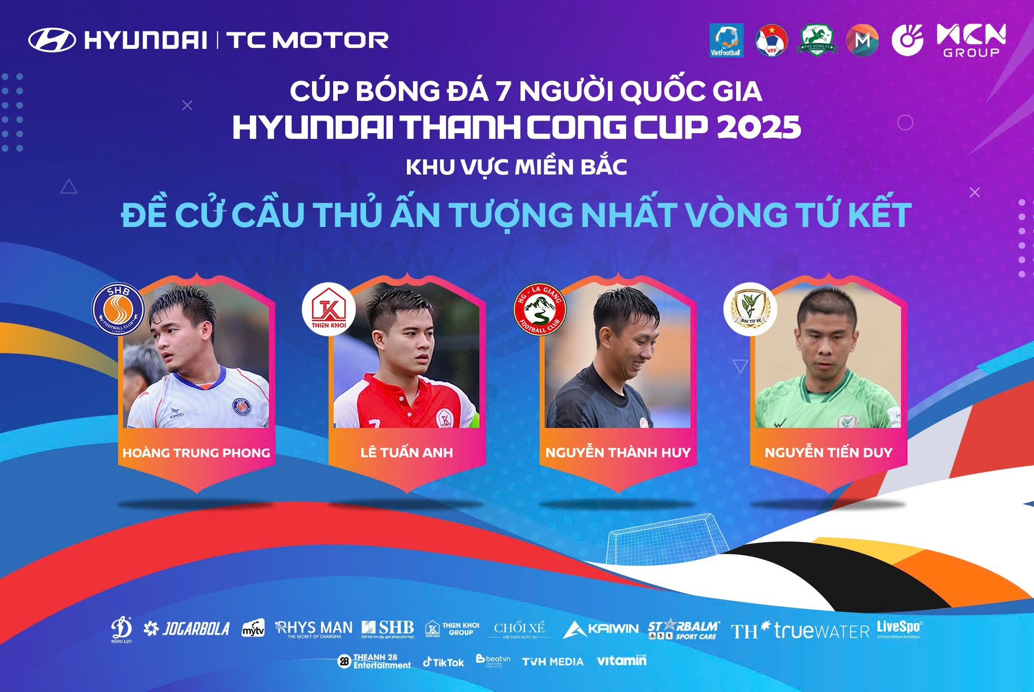 Bình chọn cầu thủ ấn tượng Tứ kết VSC-S5 khu vực miền Bắc